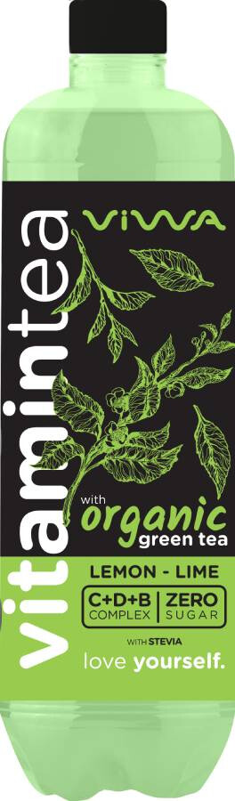 Viwa vitamintea Green lemon-lime 600ml