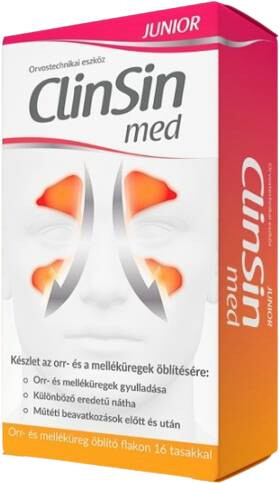 ClinSin med Junior Orr- és melléküregöblítő készlet (flakon + 16 tasak)