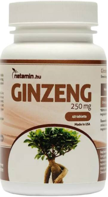 Netamin Ginzeng 250 mg 40 db Tabletta