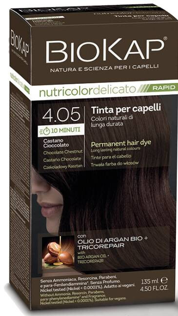 Nutricolor Rapid Tartós hajfesték Nr 4.05 Chocolate Chestnut