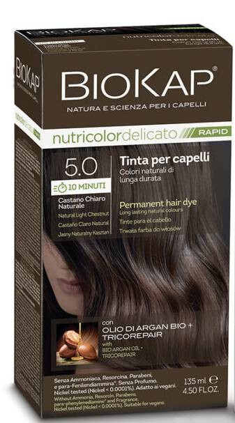Nutricolor Rapid Tartós hajfesték Nr 5.0 Natural Light Chestnut