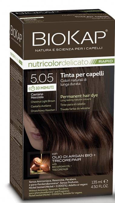 Nutricolor Rapid Tartós hajfesték Nr 5.05 Chestnut Light Brown