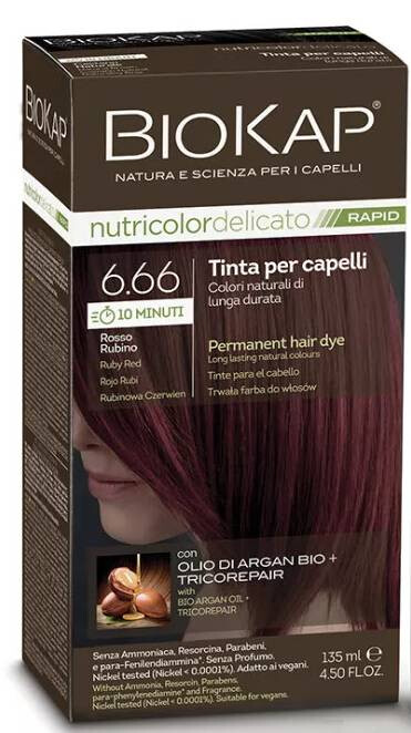 Nutricolor Rapid Tartós hajfesték Nr 6.66 Ruby Red