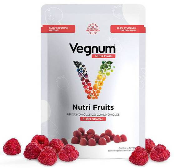 Vegnum Nutri Fruits Élőflóra gumigyümölcs 30 db