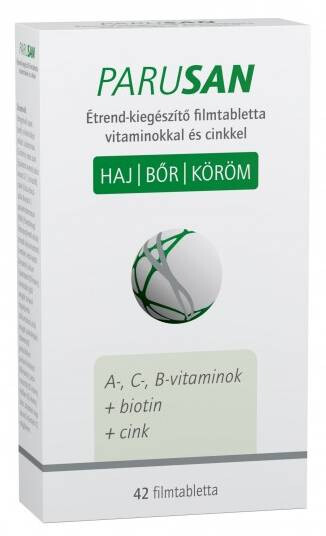 Parusan Étrend-kiegészítő filmtabletta vitaminokkal és cinkkel 42 db
