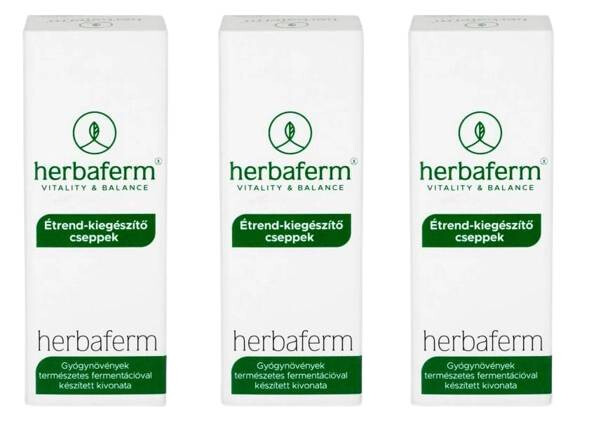 Herbaferm étrend-kiegészítő cseppek 3x30ml ingyenes szállítással