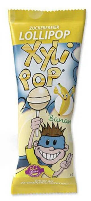 Xylipop cukormentes nyalóka banán ízű 6g