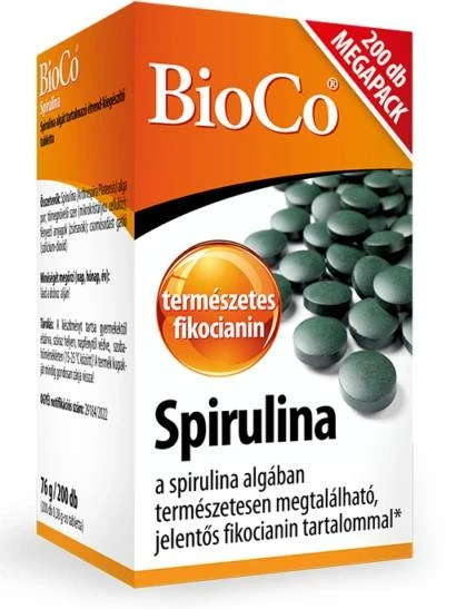 BioCo Spirulina Megapack tabletta 200 db
