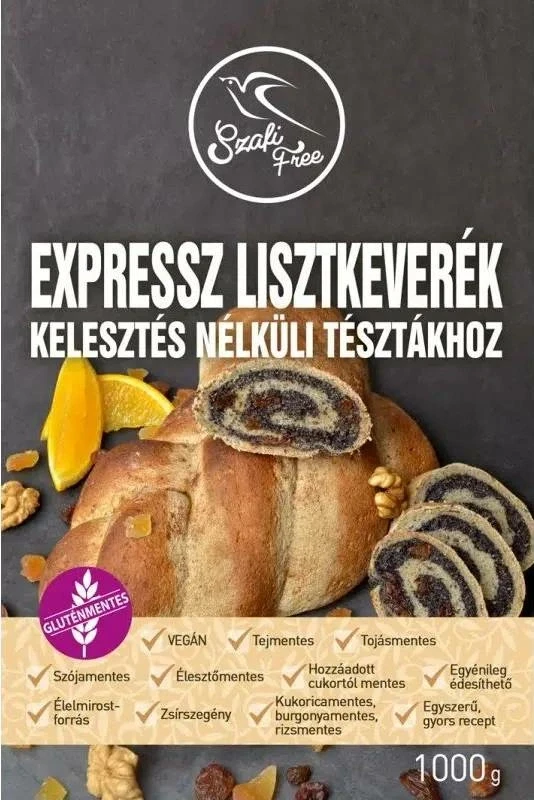 Szafi Free EXPRESSZ lisztkeverék kelesztés nélküli tésztákhoz 1000g