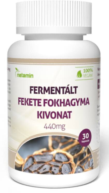 Netamin Fermentált Fekete fokhagyma kivonat kapszula 440 mg 30 db