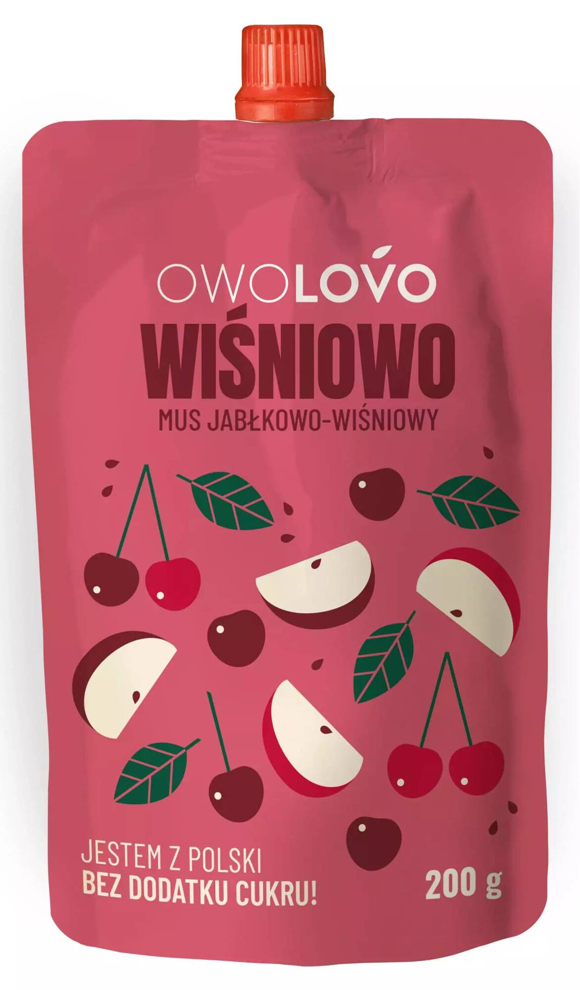 OWOLOVO Alma-Cseresznye Gyümölcspüré 200g