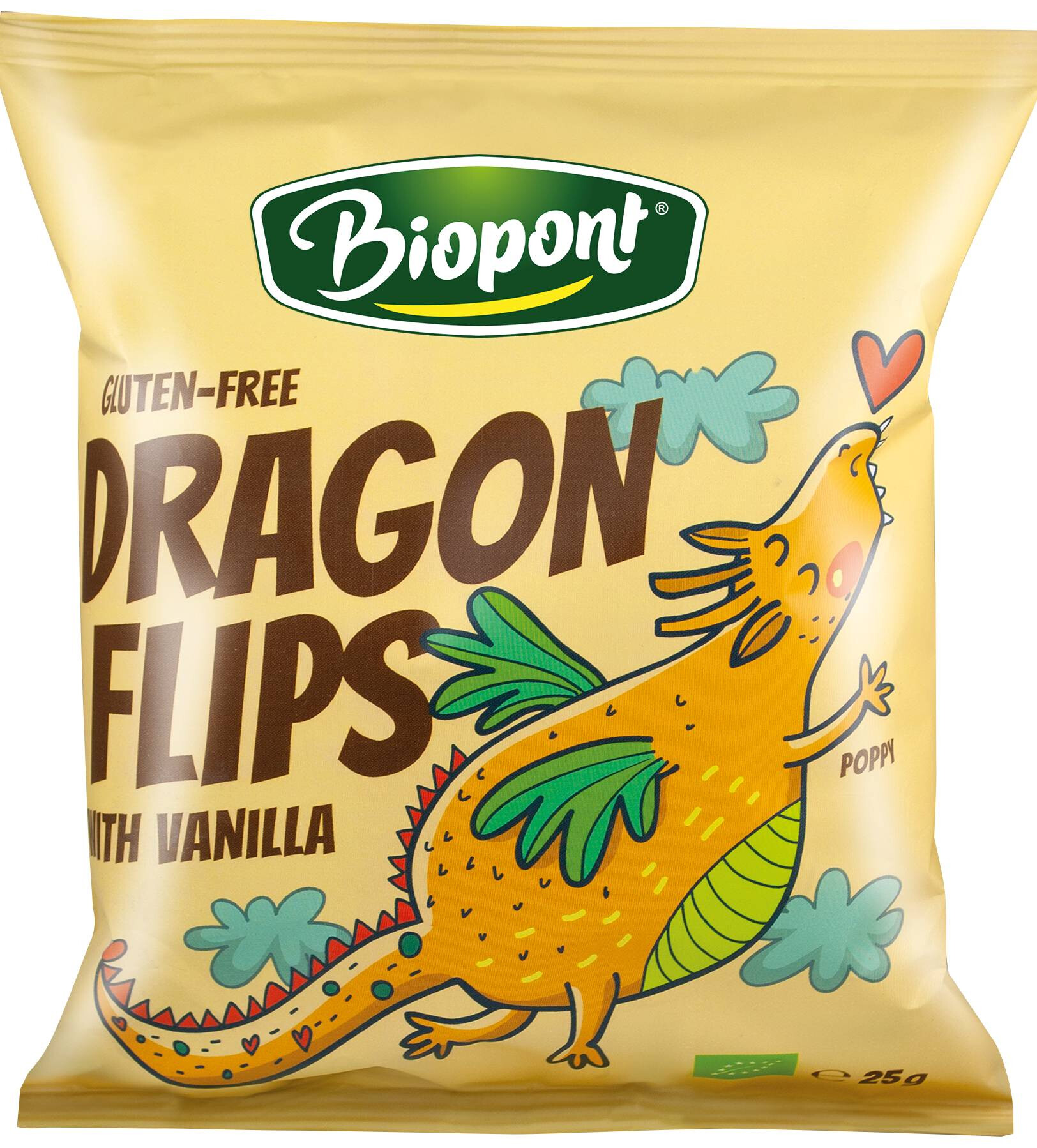 Dragon Flips BIO Kukorica snack (valódi vaníliával) 25 g