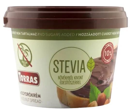 Torras Mogyorókrém hozáadott cukor nélkül, édesítőszerrel 200g