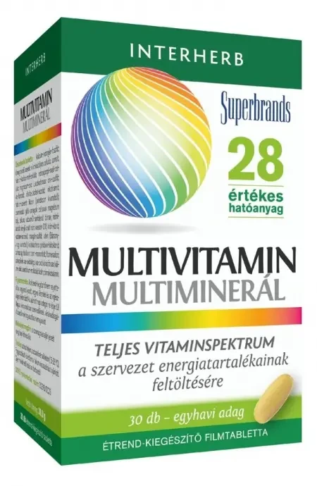 Interherb VITAL Multivitamin-Multiminerál filmtabletta 30 db