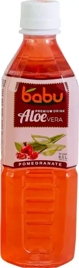 Babu gránátalma szénsavmentes ital Aloe Vera péppel 0,5l