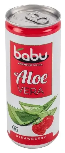 Babu Aloe Vera szénsavmentes ital Eper 240 ml