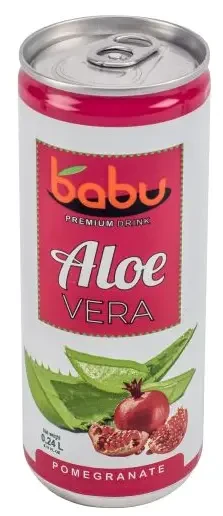 Babu Aloe Vera szénsavmentes ital Gránátalma 240 ml