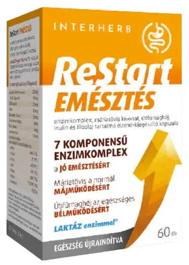 Interherb ReStart Emésztés kapszula 60 db