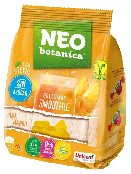 NEOBOTANICA Gumicukorka STEVIA Smoothie Ananász-Mangó 72g