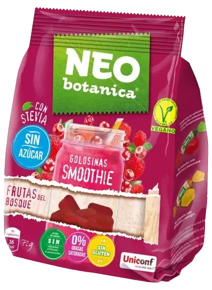 NEOBOTANICA Gumicukorka STEVIA Smoothie Erdeigyümölcs 72g