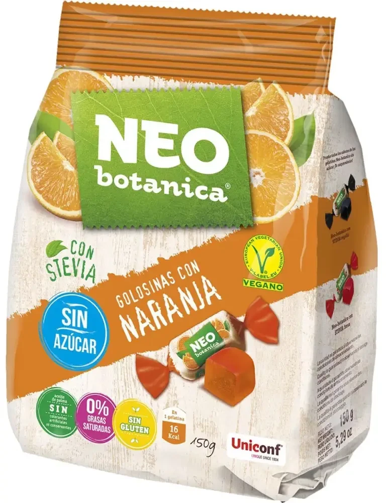 NEOBOTANICA Gumicukorka STEVIA NARANCS 150g
