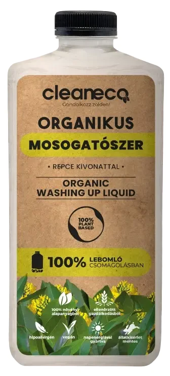 Cleaneco Organikus kézi mosogatószer repce kivonattal 1L