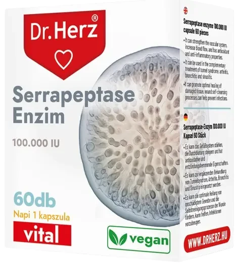 Dr. Herz SERRAPEPTASE enzim 100000 IU 60 db kapszula