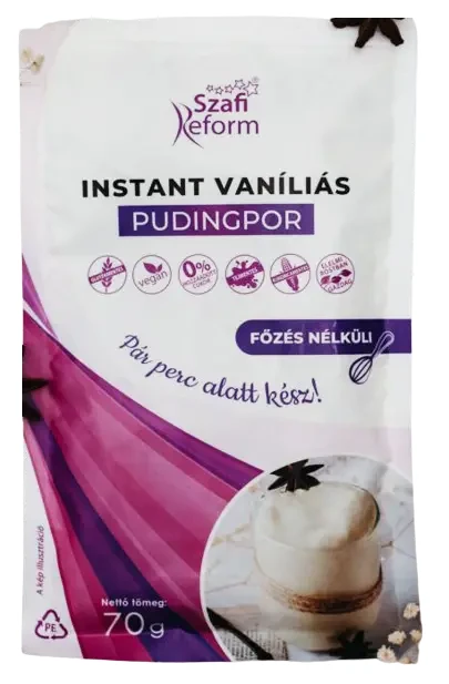 Szafi Reform Instant vaníliás pudingpor (gluténmentes) 70g