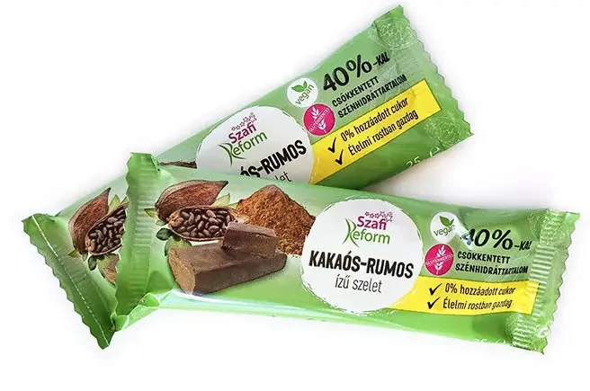 Szafi Reform Kakaós-rumos ízű szelet 25g