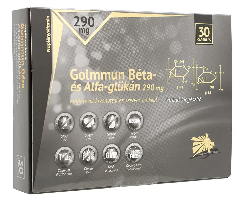 Napfényvitamin GoIMMUN Béta- és Alfa-glükán 290 mg 30db