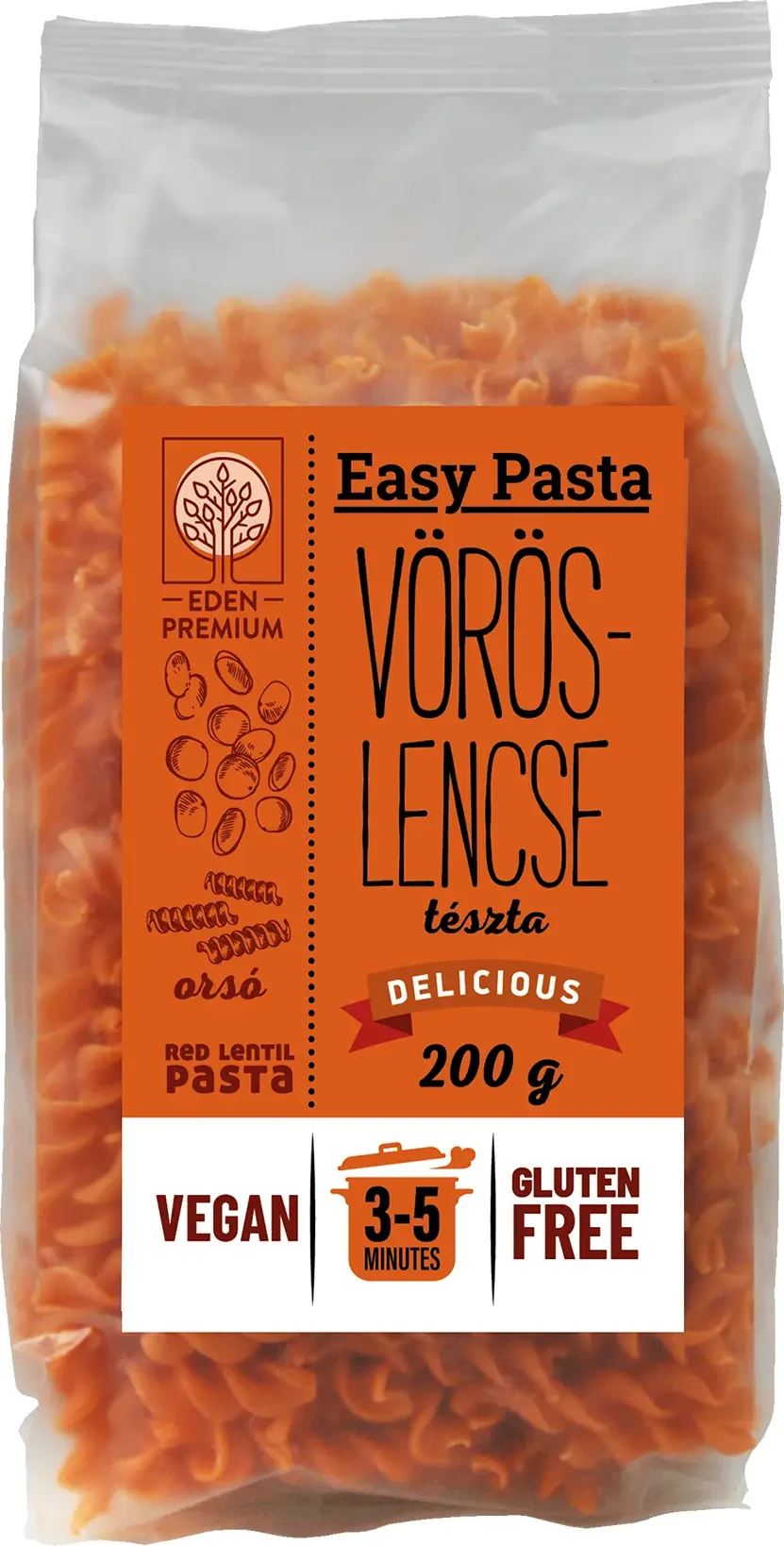 Easy Pasta - Vöröslencse tészta 200 g