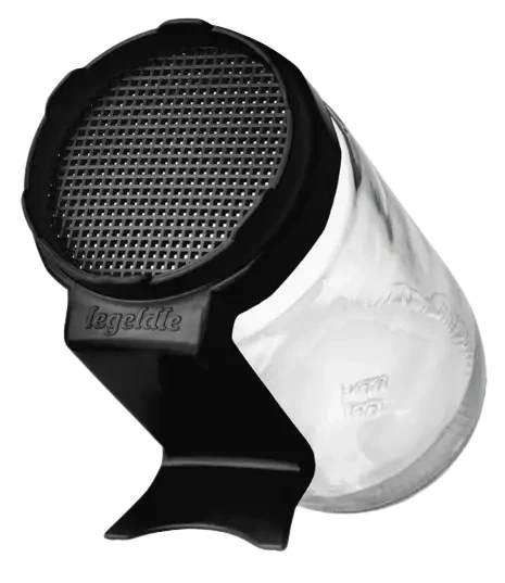 Csíráztató üvegedény fekete kupakkal 1db