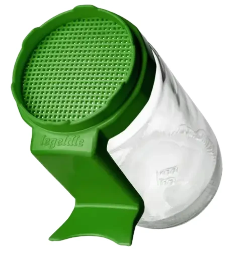 Csíráztató üvegedény zöld kupakkal 1db