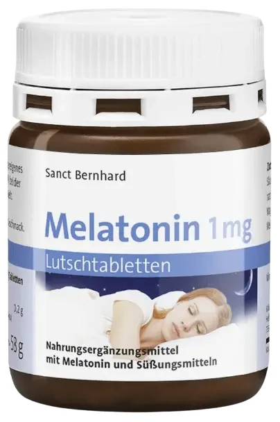 Sanct Bernhard Melatonin 1 mg rágótabletta (bodza-citrus íz) 120 db