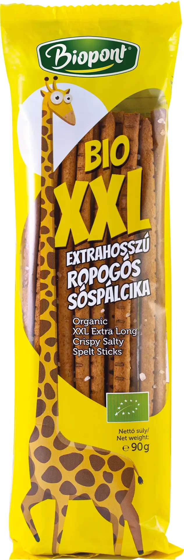 XL Extra hosszú ropogós BIO sóspálcika 90g Biopont