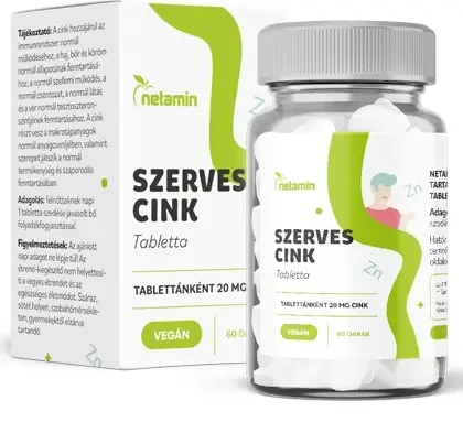 Netamin Szerves Cink tabletta 60db