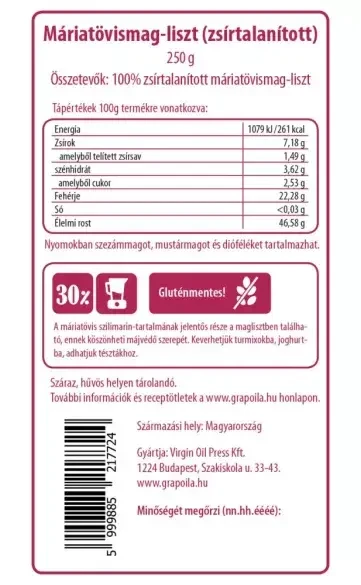 Grapoila Máriatövis magliszt 250g