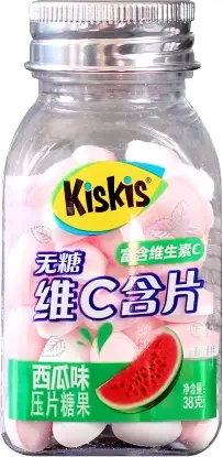 Dinnye ízű frissítő cukorka C-vitaminnal és édesítőszerekkel 38g