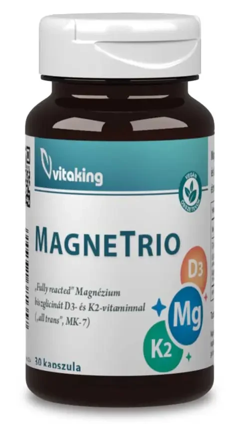 Vitaking MagneTrio Mg + K2 + D3 vitamin 30db