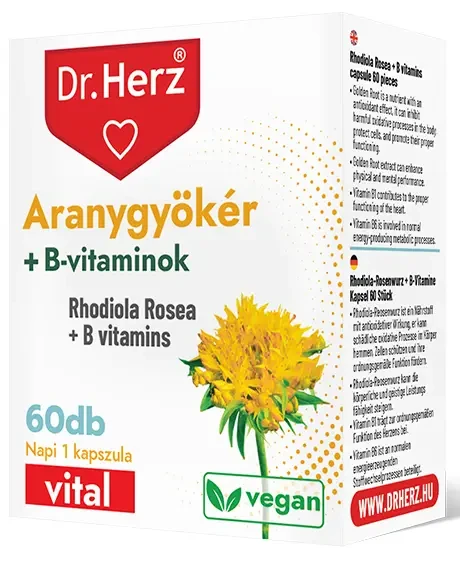 Dr. Herz Aranygyökér + B-vitaminok kapszula 60 db