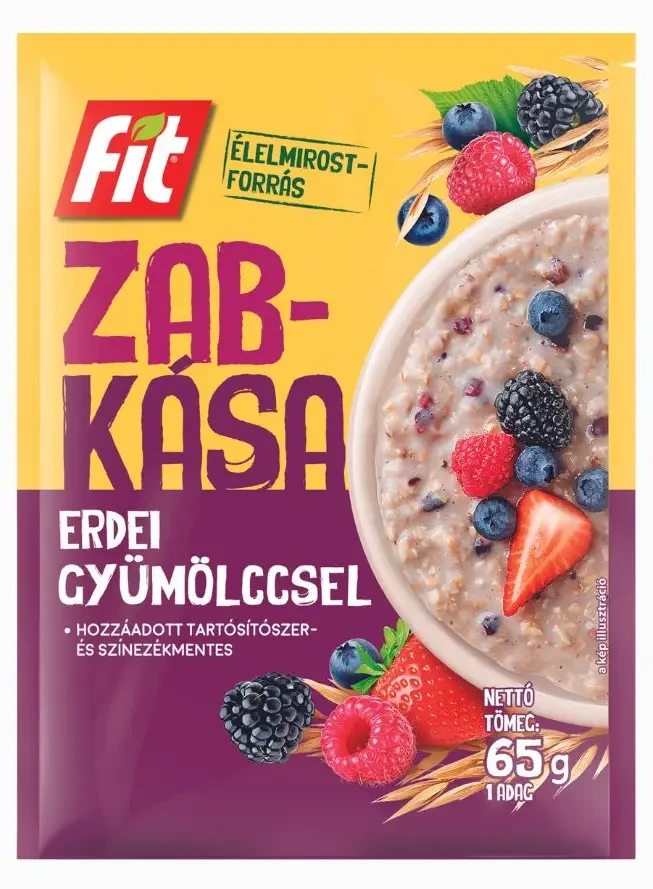 Fit reggeli zabkása erdei gyümölcsös 65 g