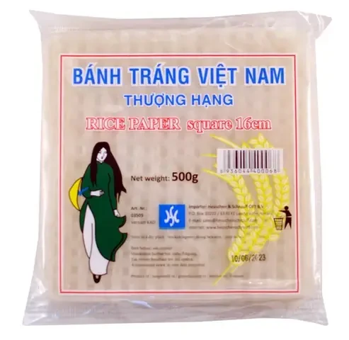 Bánh Táng Vietnam rizspapír 16cm, négyzet, 500g
