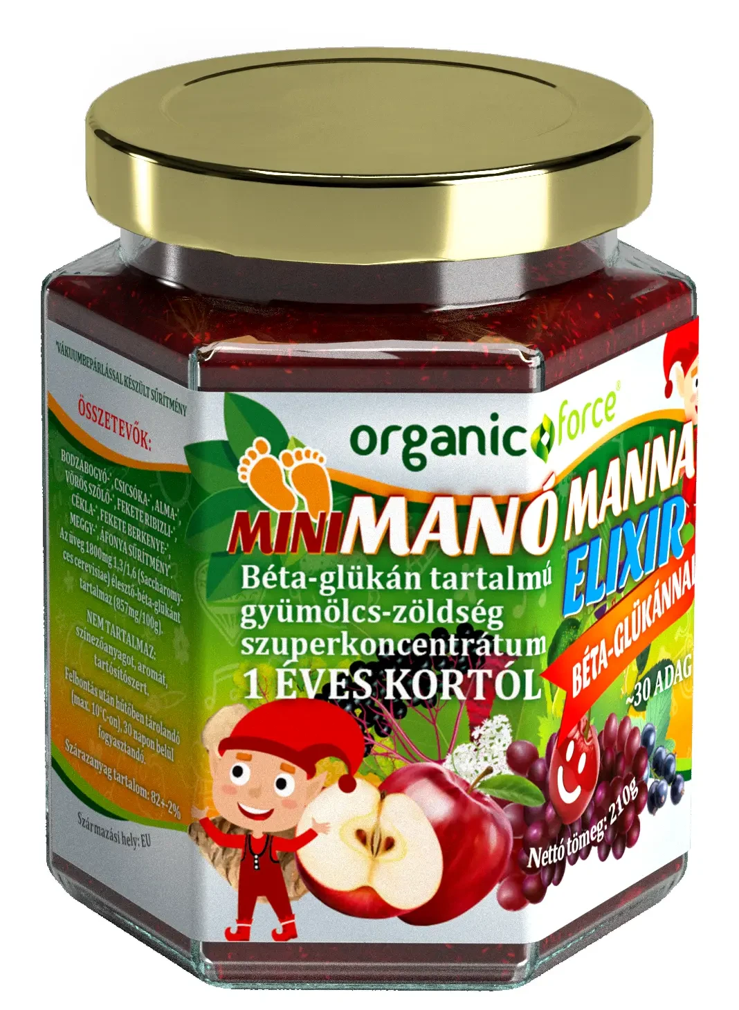 Organic Forte MINI Manó Manna Elixír 1-3 éves korig 210g
