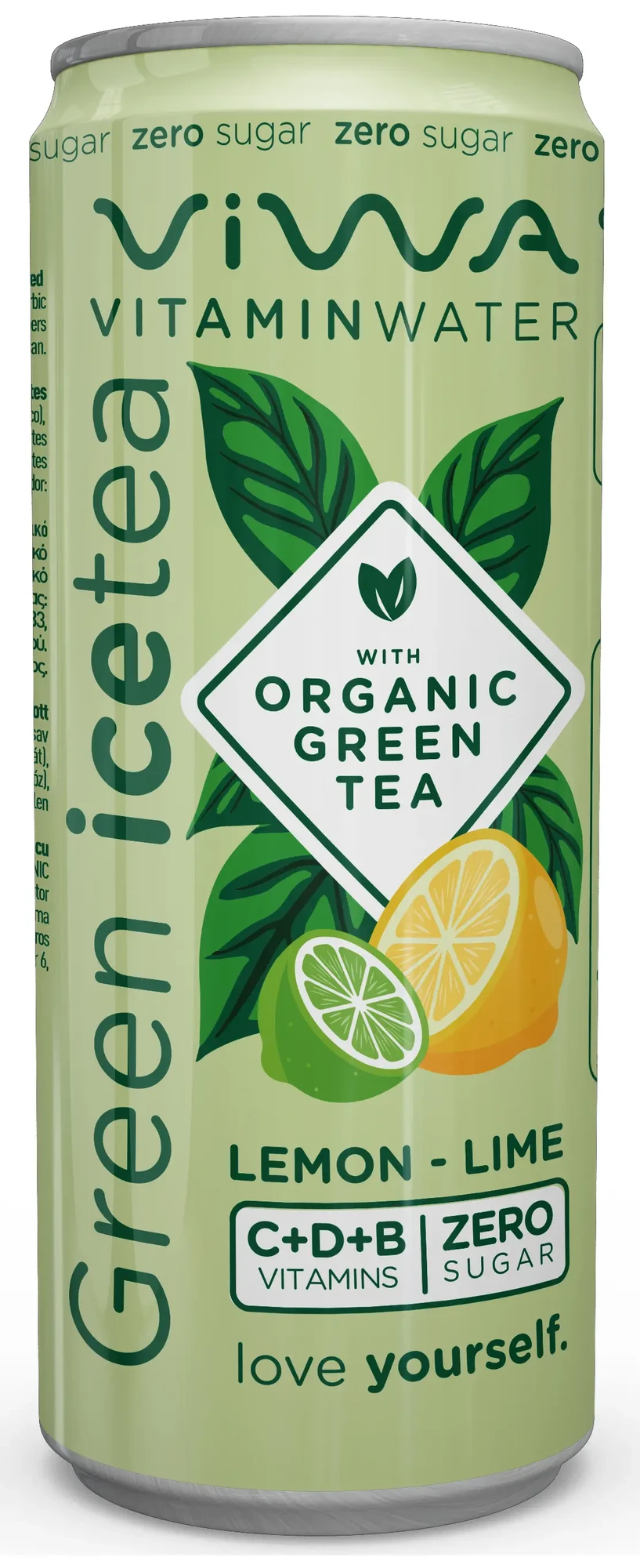 Viwa Vitaminwater Green IceTea Lemon Zero sugar 330ml