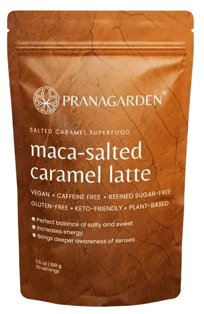 Pranagarden Maca-Sós Karamellás Latte italpor 100 g