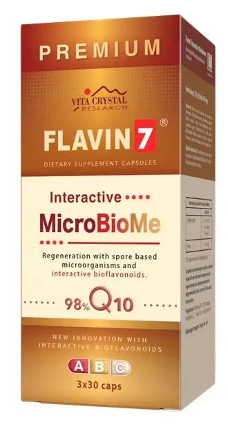 Flavin 7 Q10 Premium Interactive MicroBioMe kapszula 3x 30 db
