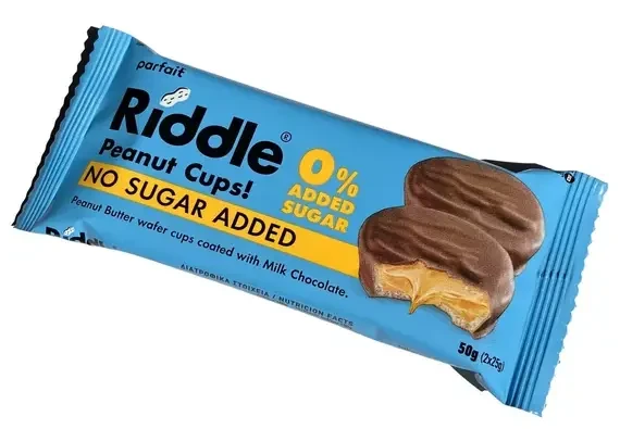 Riddle Mogyoróvajas csokikorongok hozzáadott cukor nélkül 50g