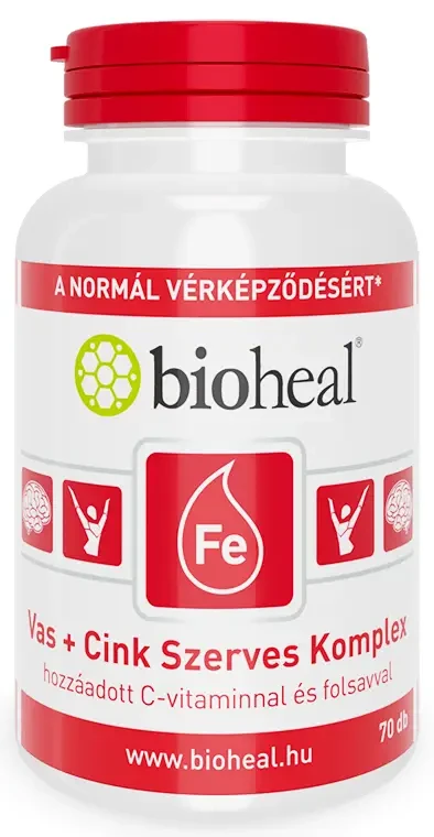 Bioheal Vas + Cink Szerves Komplex tabletta 70 db