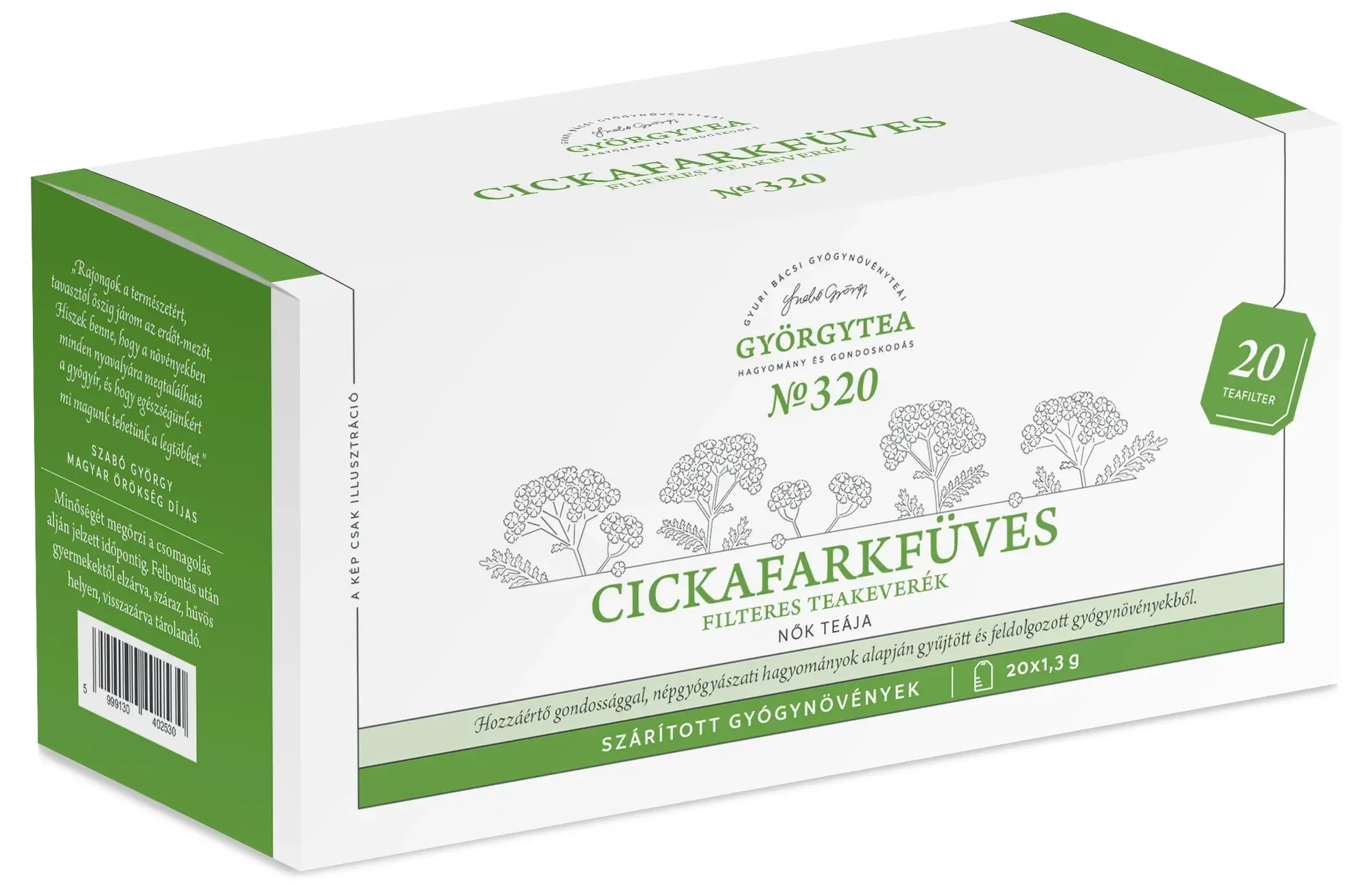 Györgytea Cickafarkfüves Filteres Teakeverék 20x1,3 g