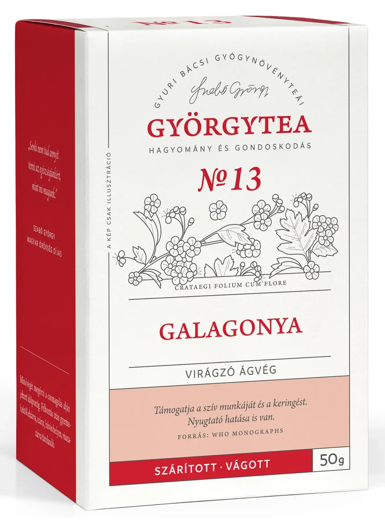Györgytea Galagonya virágzó ágvég 50g